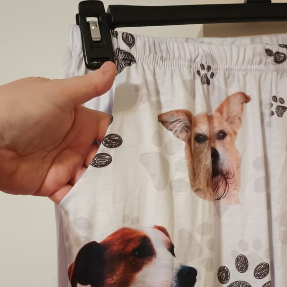 NWOT ~ Women's Dog Faces & Paw Print Lounge Pants/Pajama Bottoms (Size: Medium) - Picture 4 of 9